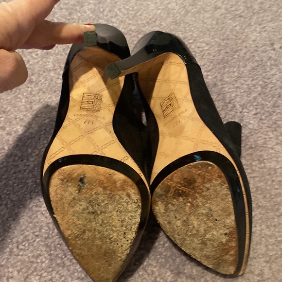 L.A.M.B. Black suede heeled booties - Picture 5 of 11